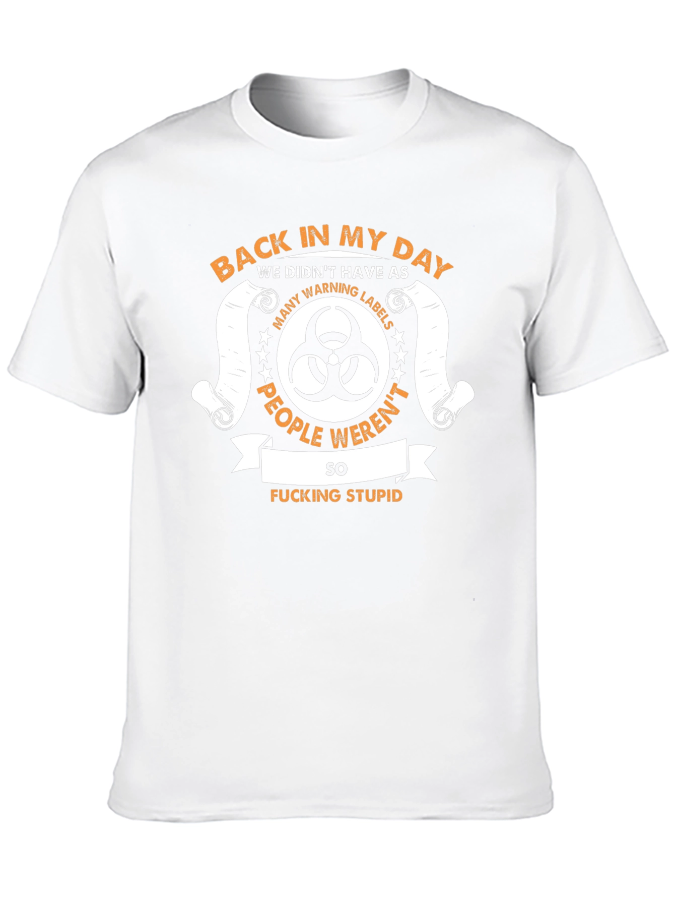 Funny Back In My Day Biohazard Graphic T-Shirt