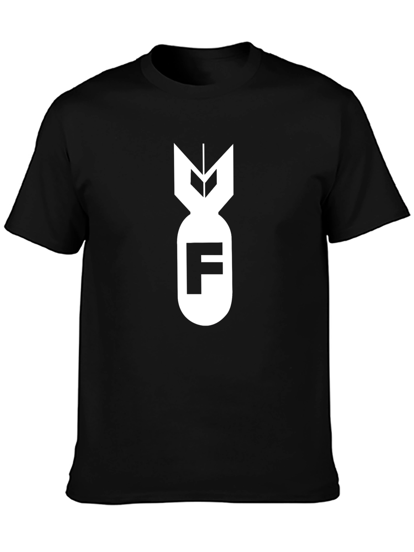 F-Bomb Graphic Tee - Black Cotton Blend T-Shirt