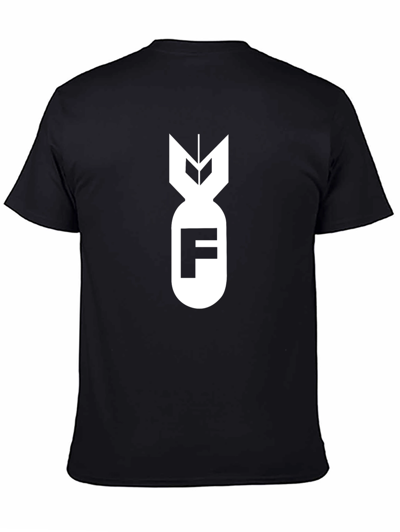 F-Bomb Graphic Tee - Black Cotton Blend T-Shirt