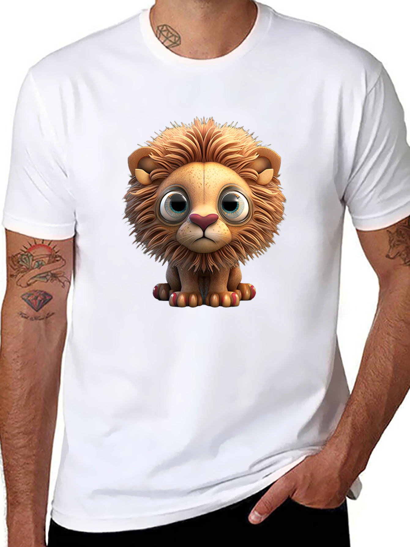Cute Lion Graphic T-Shirt