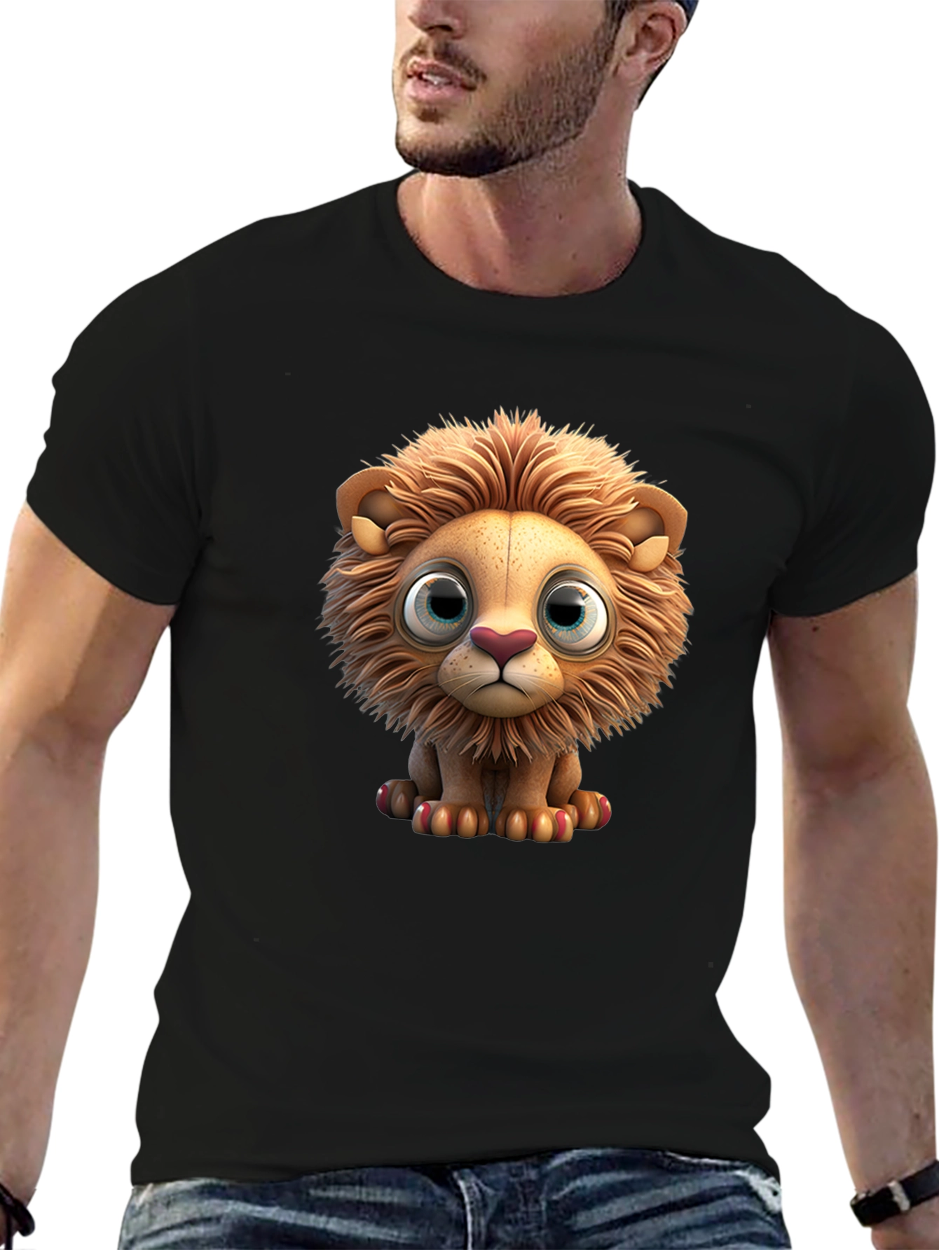 Cute Lion Graphic T-Shirt