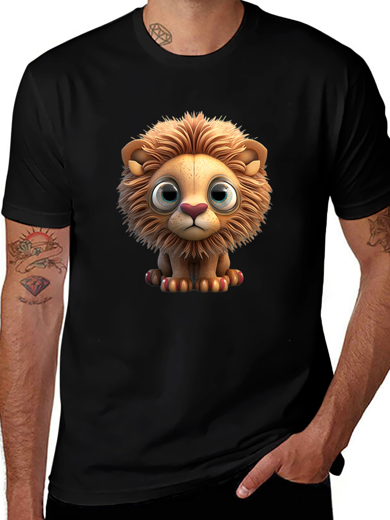 Cute Lion Graphic T-Shirt