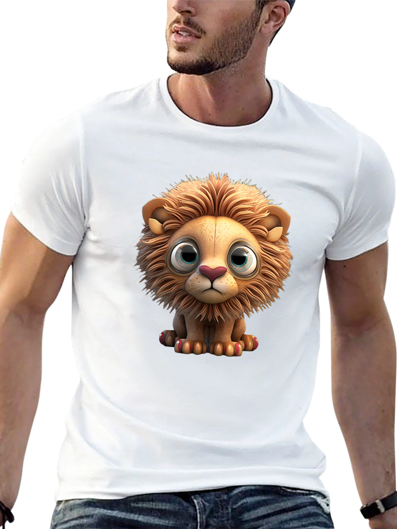 Cute Lion Graphic T-Shirt