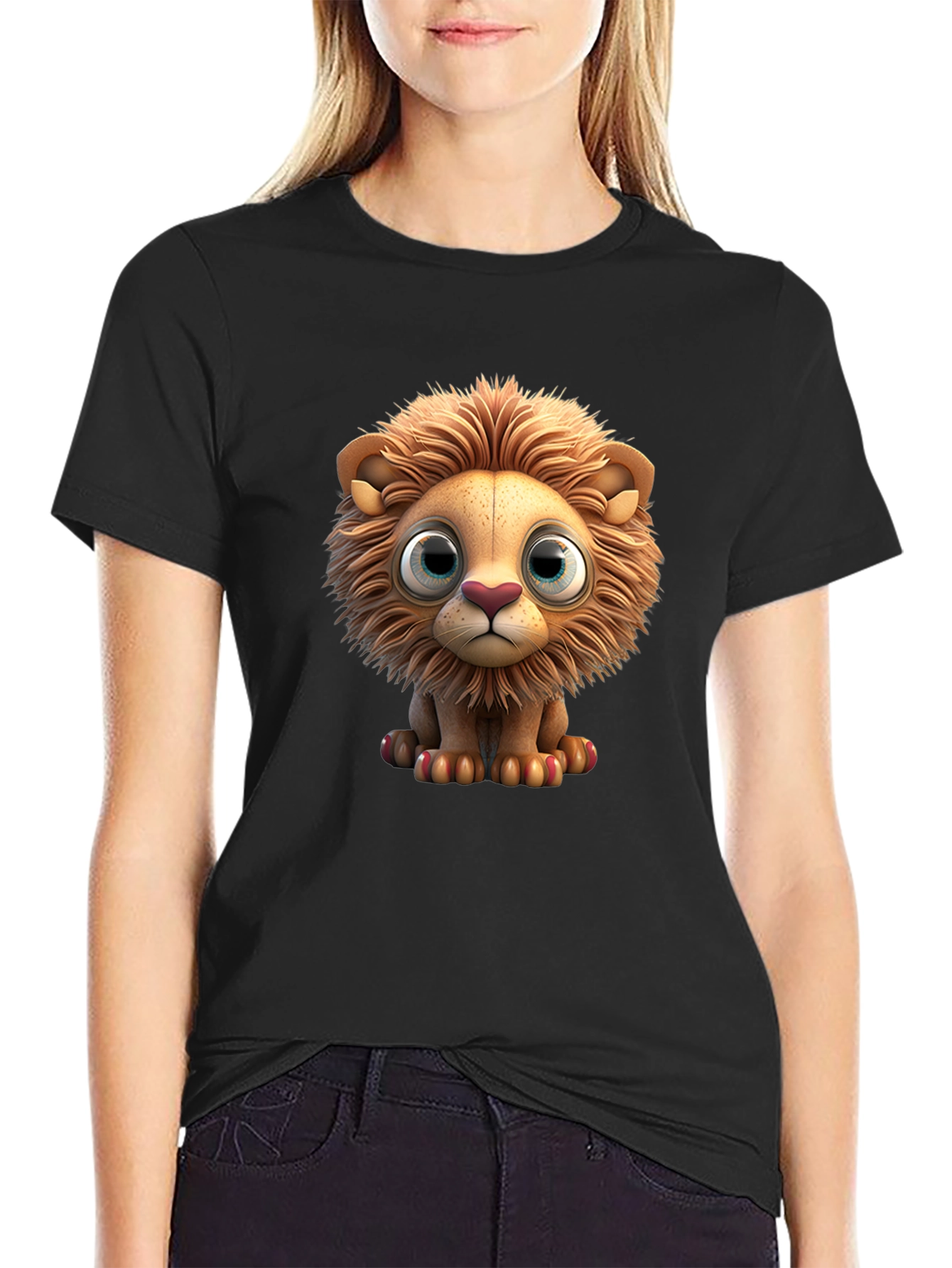 Cute Lion Graphic T-Shirt