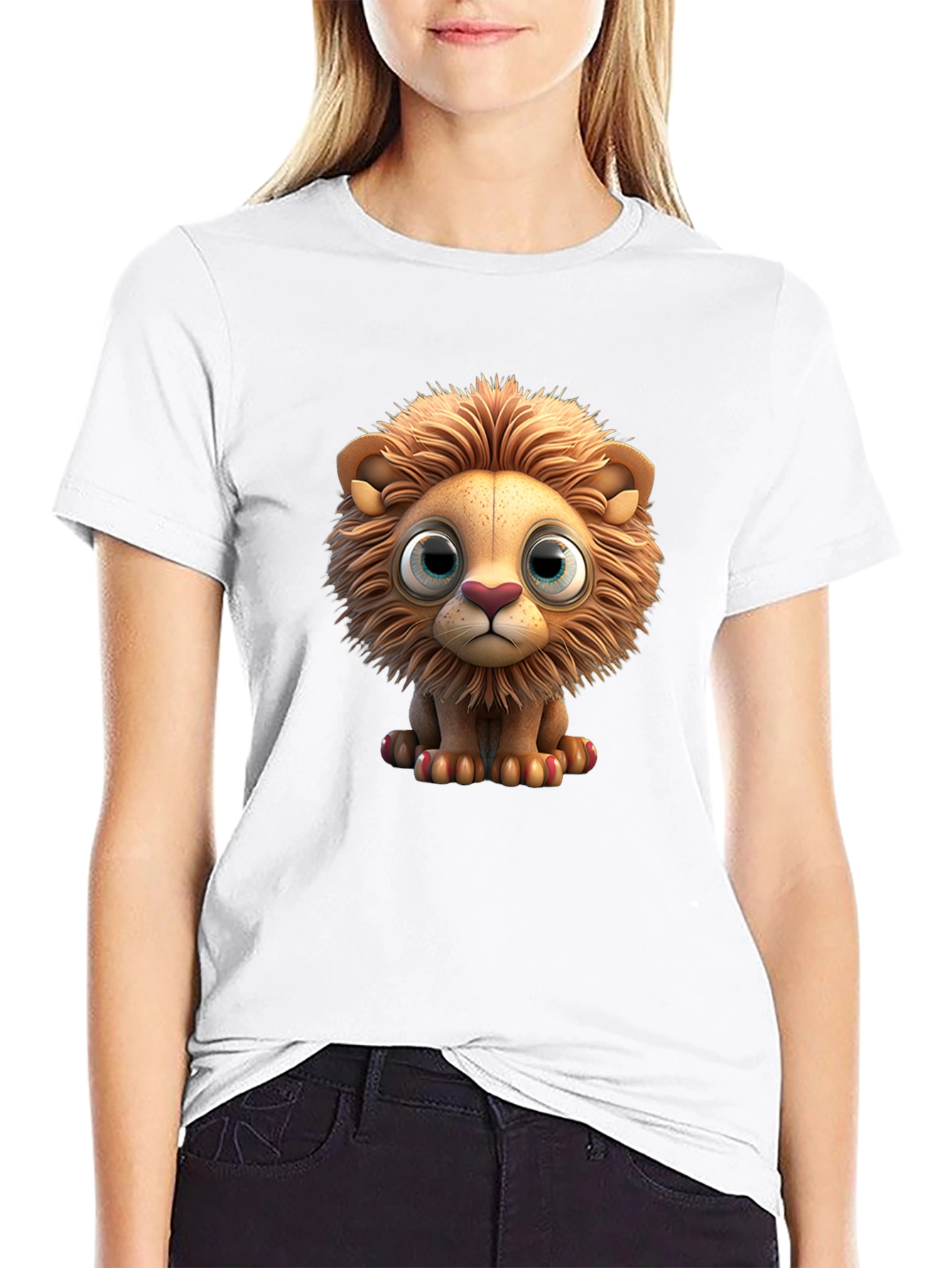 Cute Lion Graphic T-Shirt