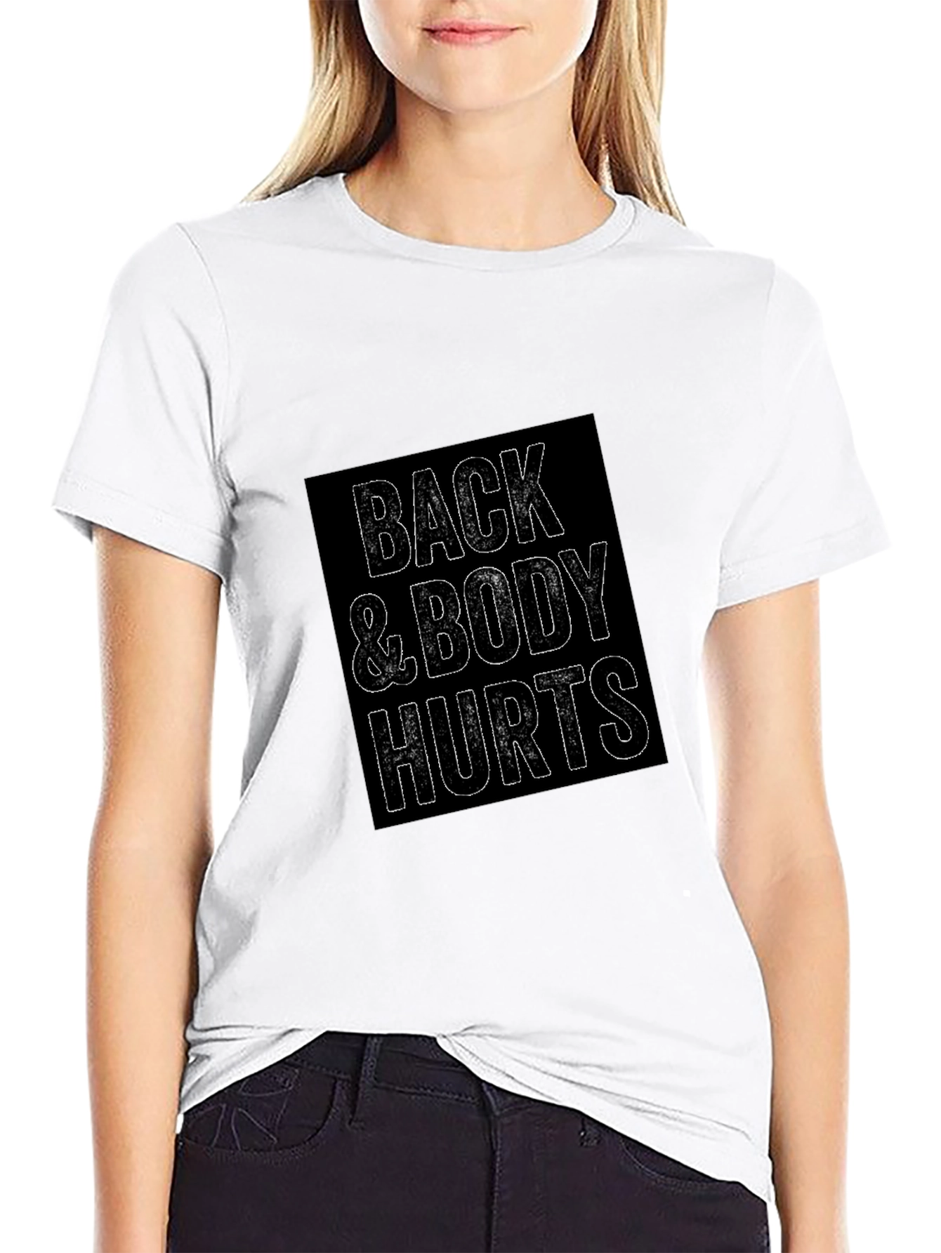 Back & Body Hurts Graphic Tee - Black