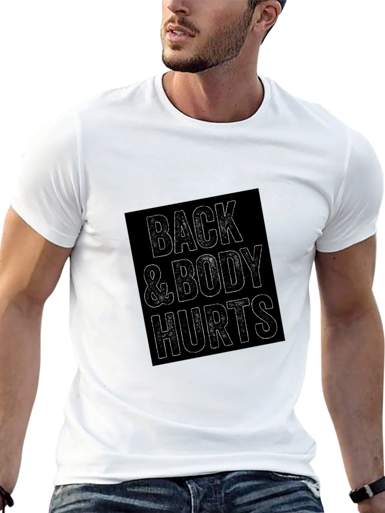 Back & Body Hurts Graphic Tee - Black