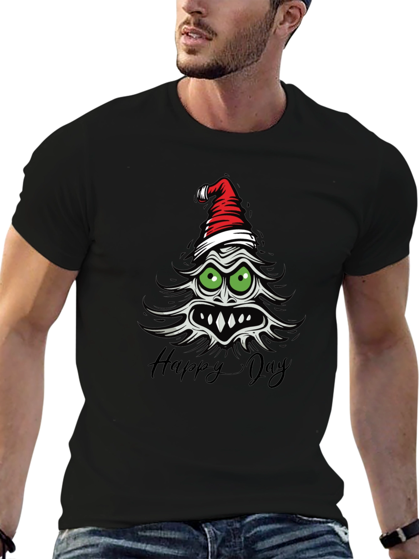 Grinch Happy Day Christmas T-Shirt