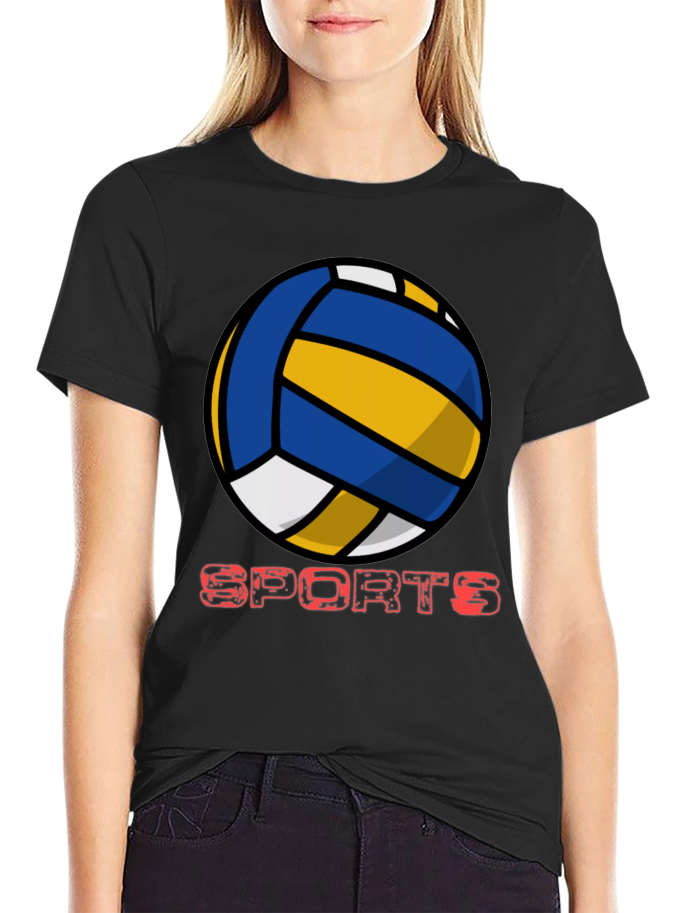 Volleyball Sports Graphic T-Shirt