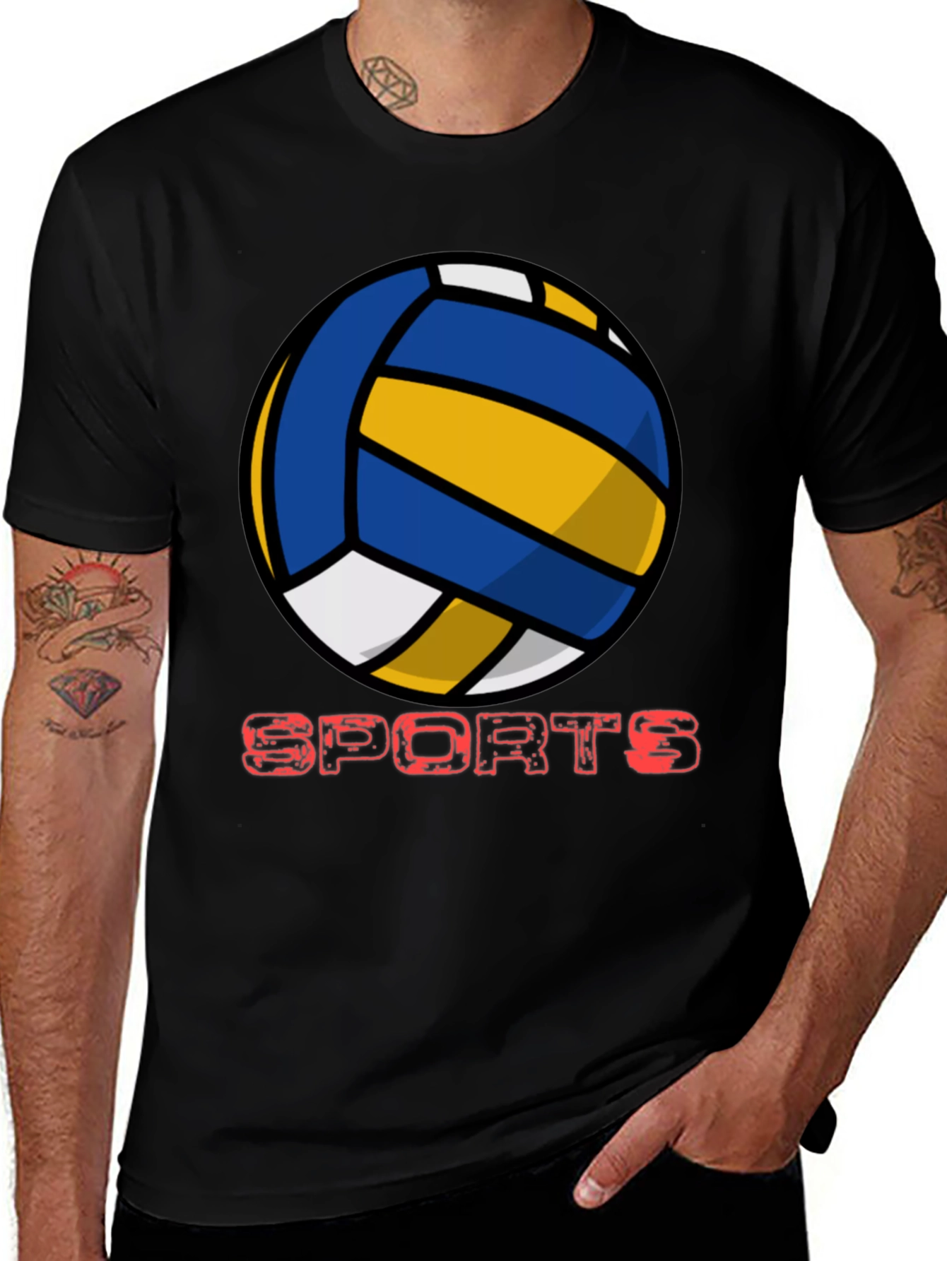 Volleyball Sports Graphic T-Shirt