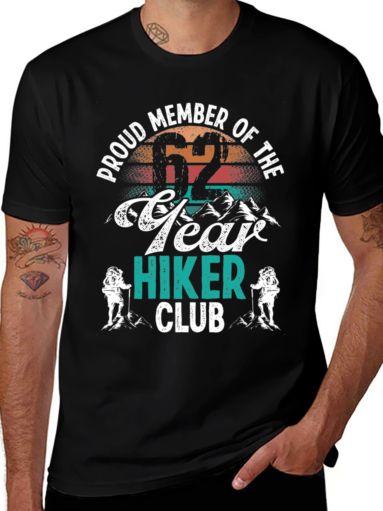 62 Year Hiker Club Graphic Tee