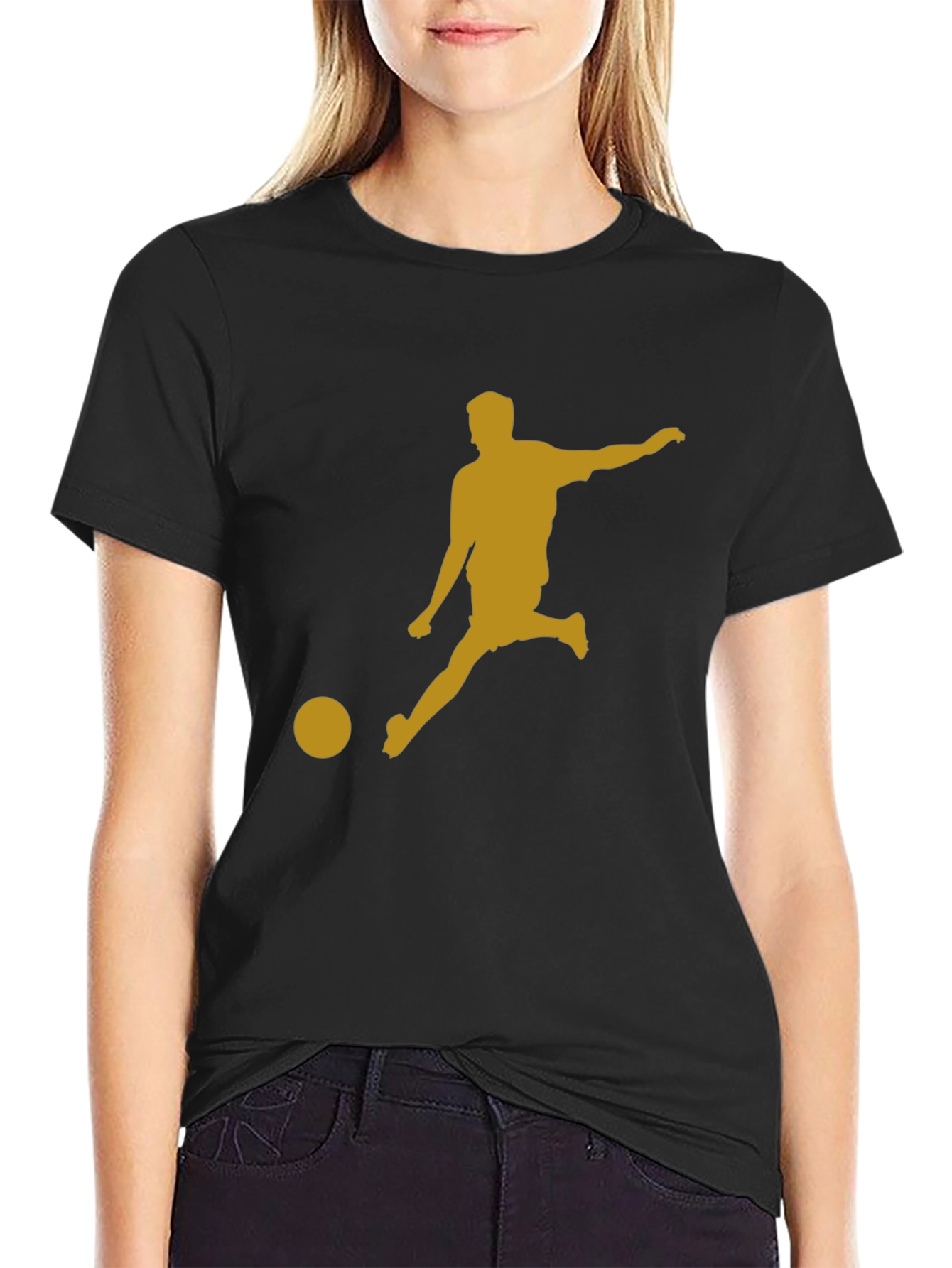 Soccer Kick T-Shirt - Black Graphic Tee