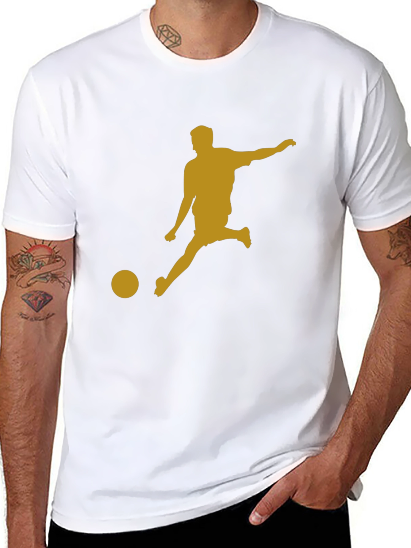 Soccer Kick T-Shirt - Black Graphic Tee