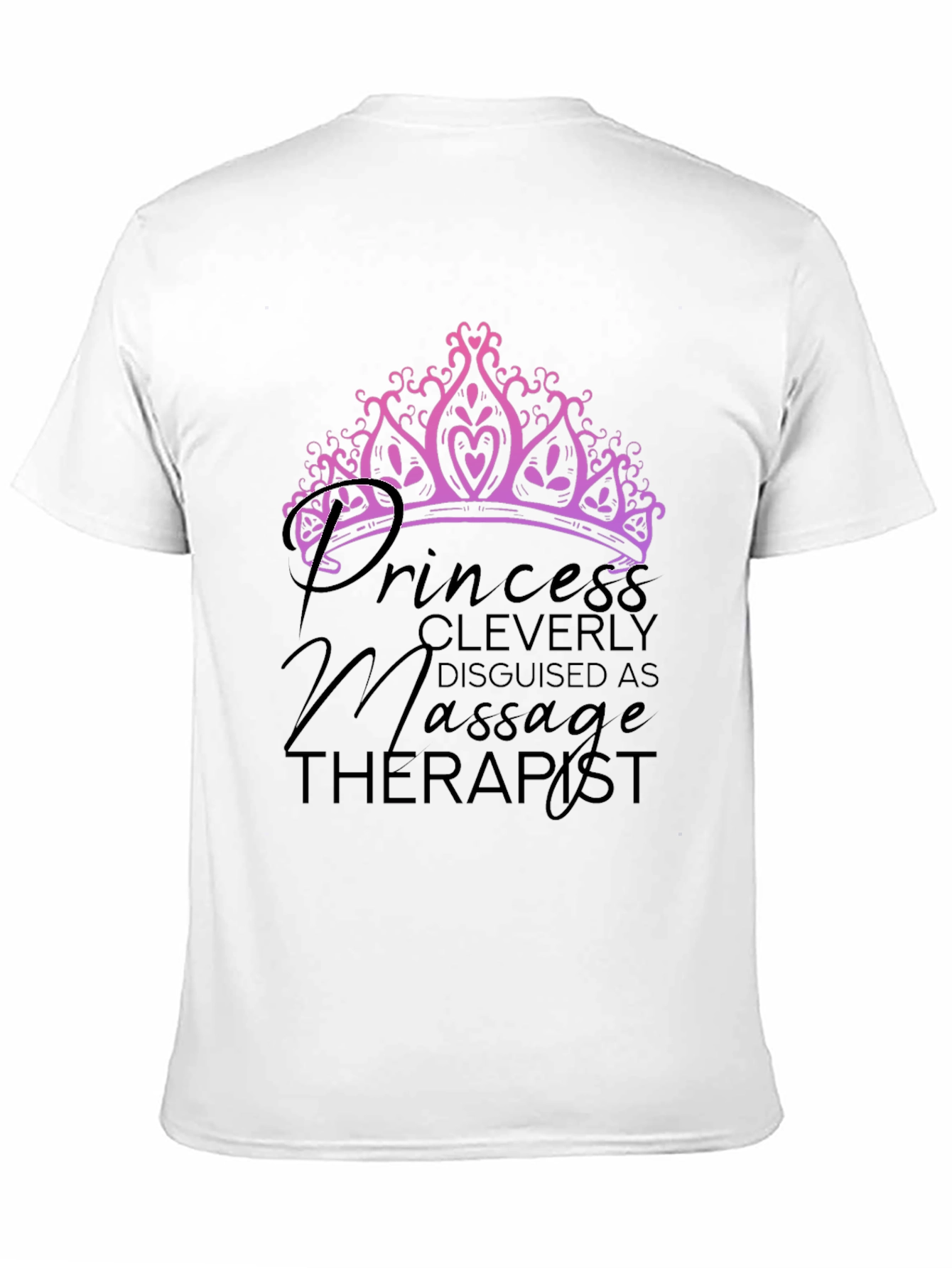 Princess Massage Therapist Black T-Shirt