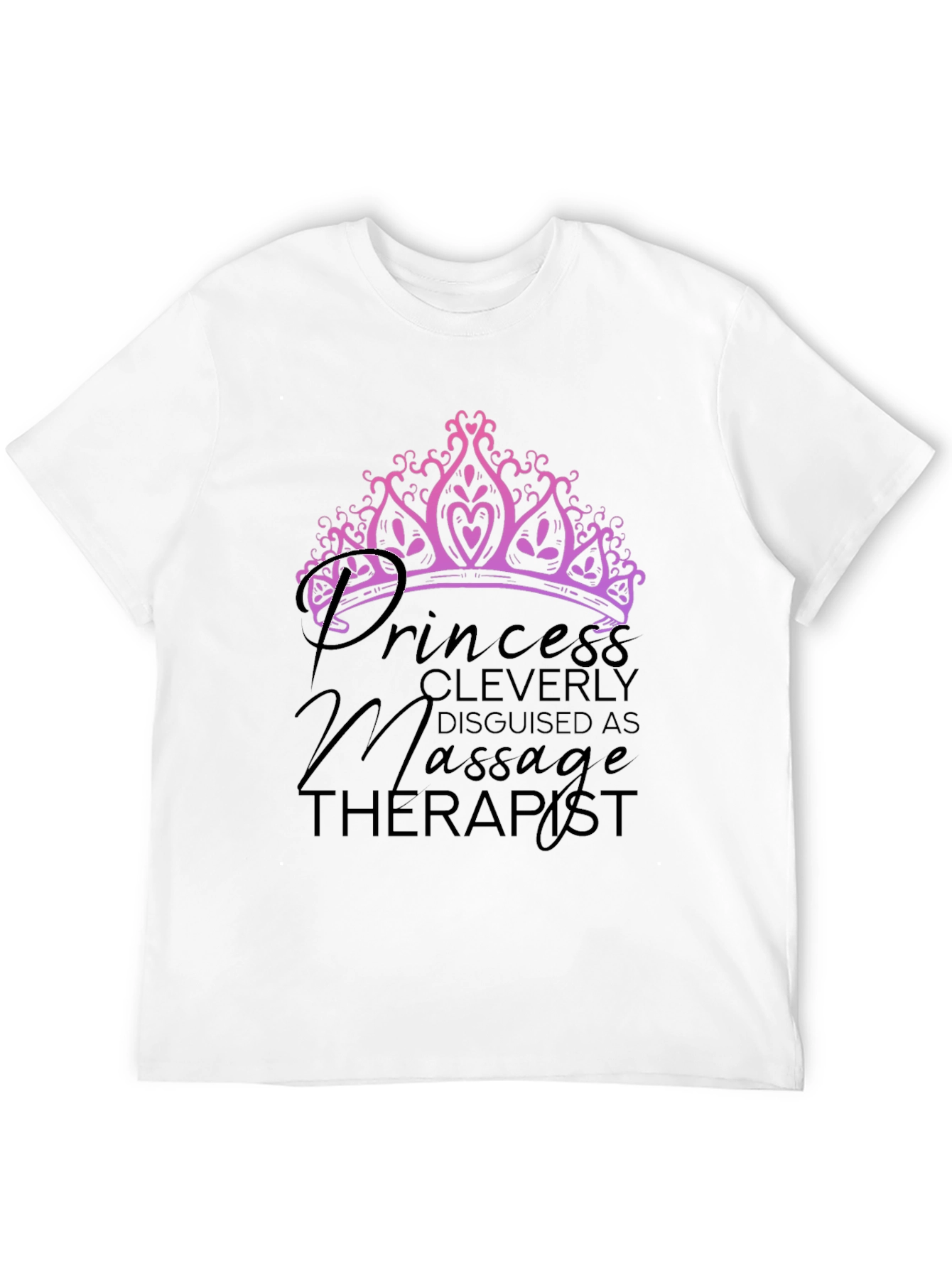 Princess Massage Therapist Black T-Shirt