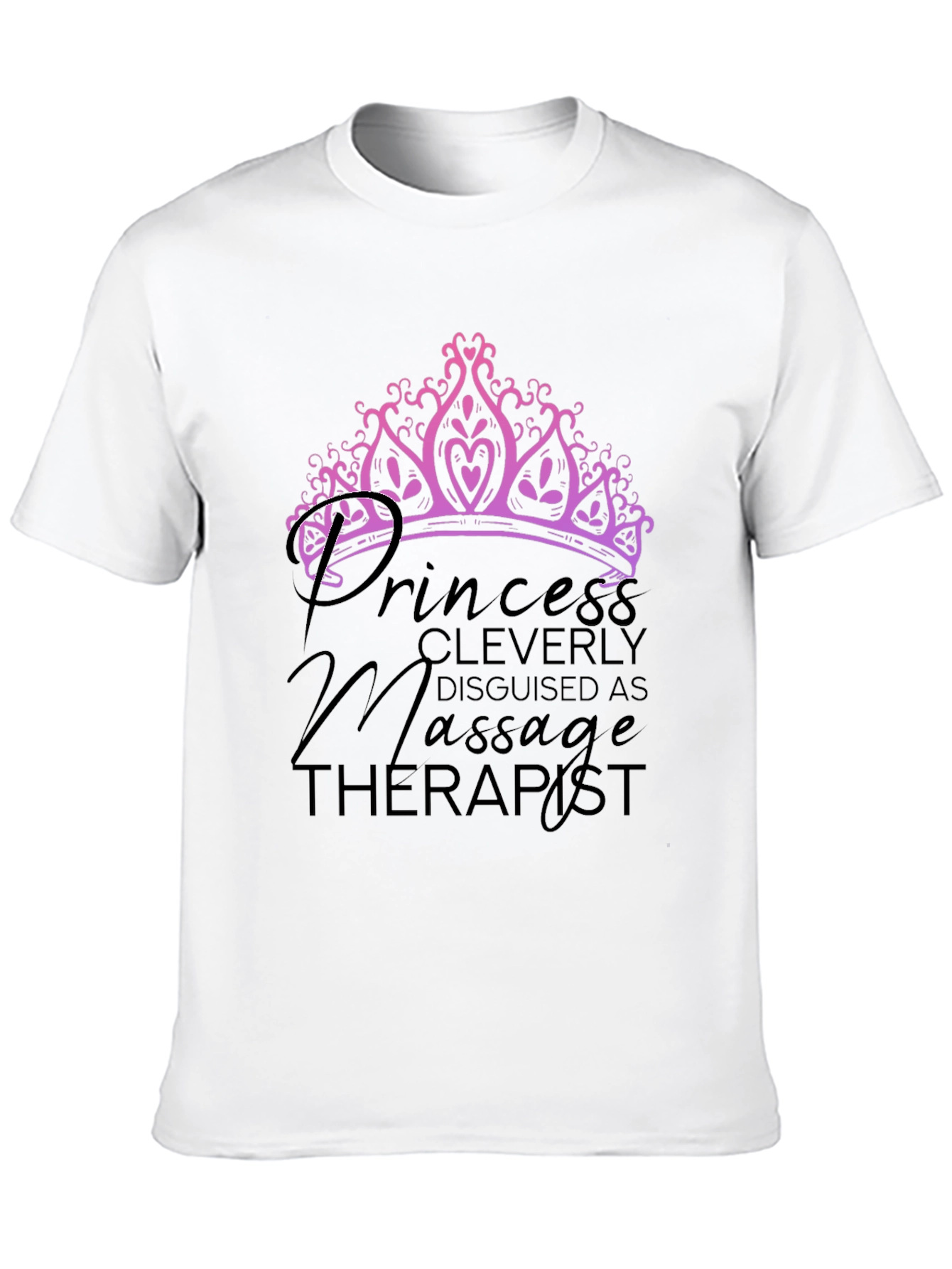 Princess Massage Therapist Black T-Shirt