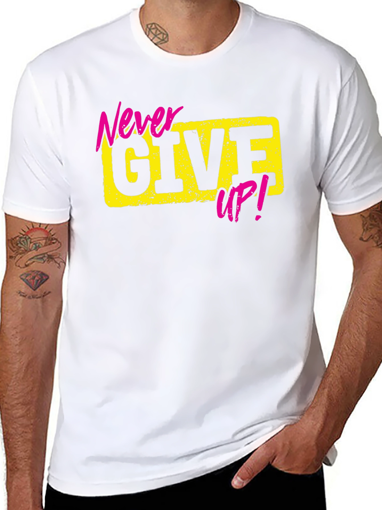 Never Give Up Graphic Tee