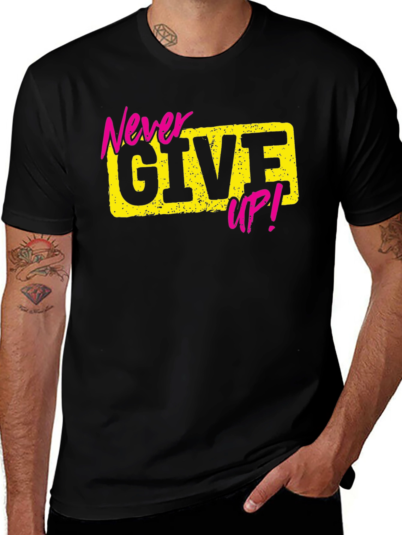 Never Give Up Graphic Tee