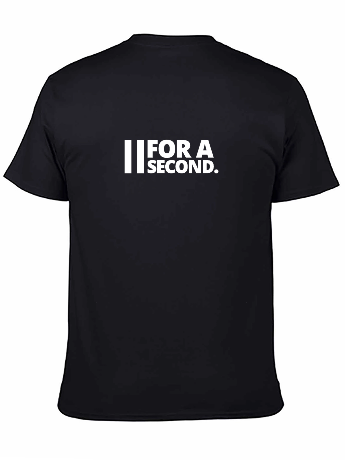 For A Second Graphic Tee - Black