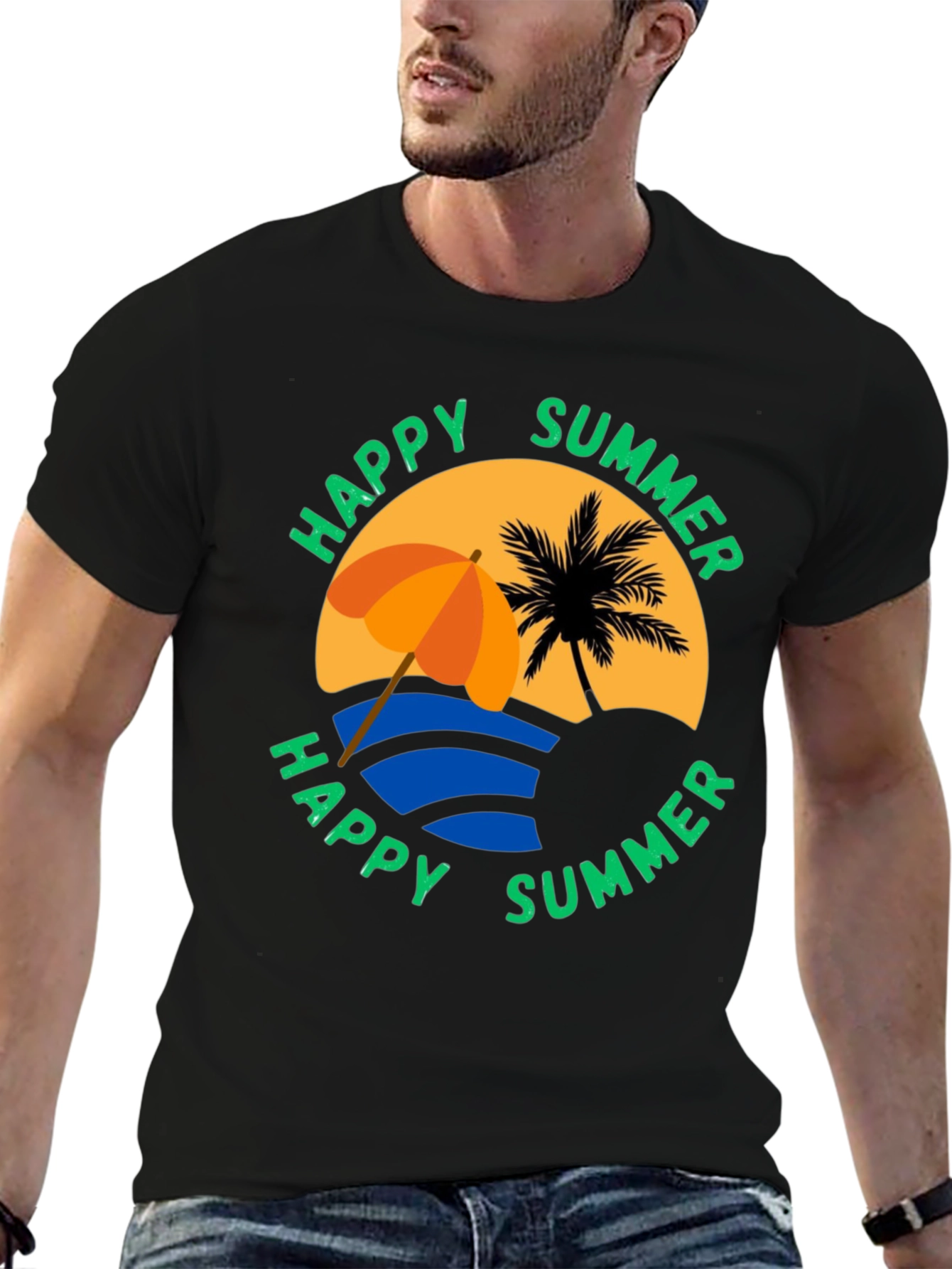 Happy Summer Graphic T-Shirt