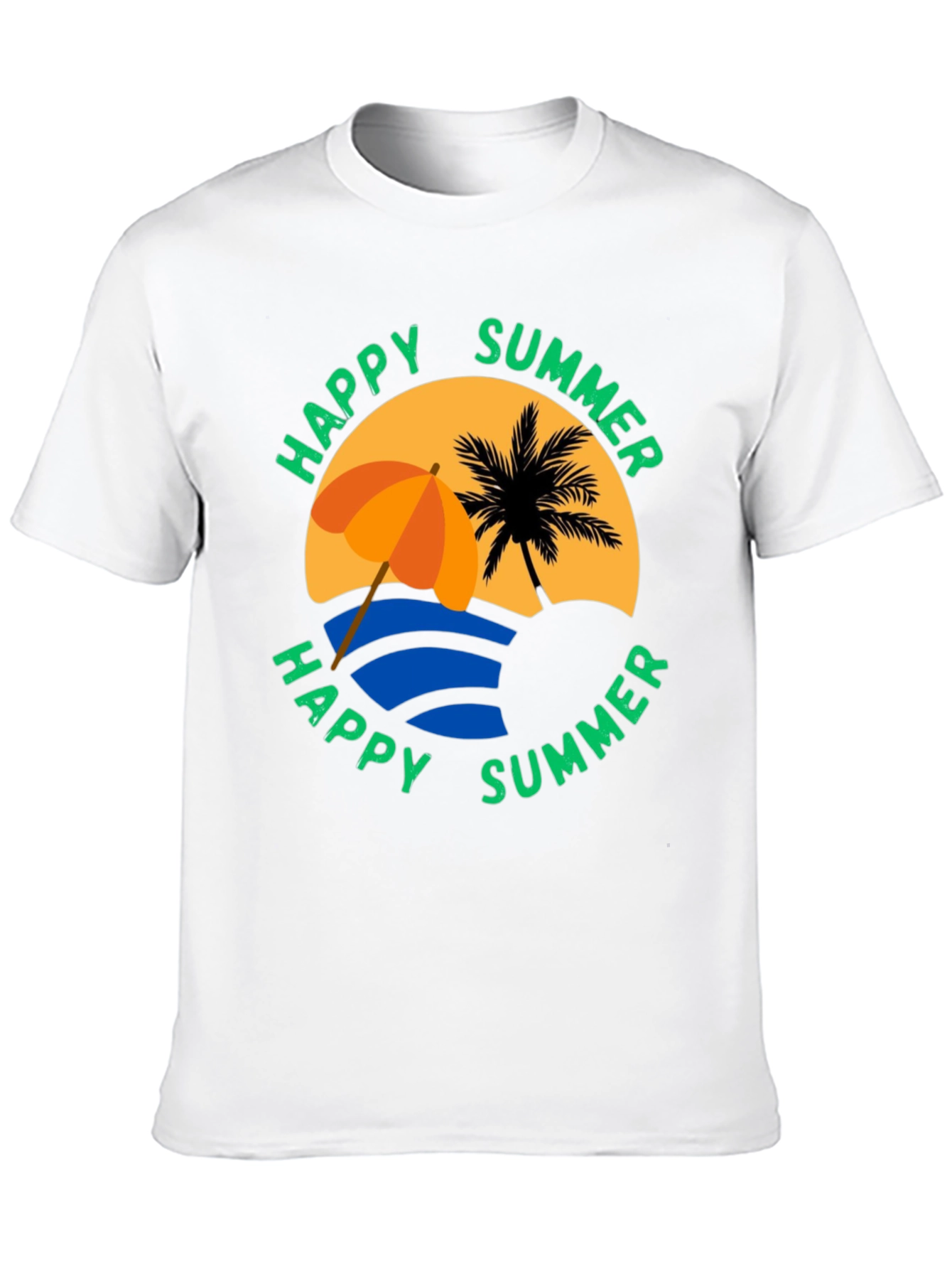 Happy Summer Graphic T-Shirt