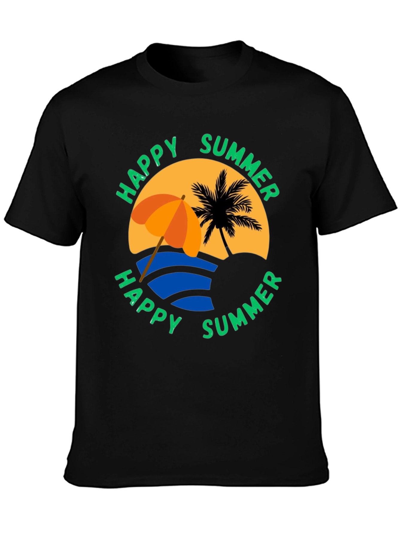 Happy Summer Graphic T-Shirt
