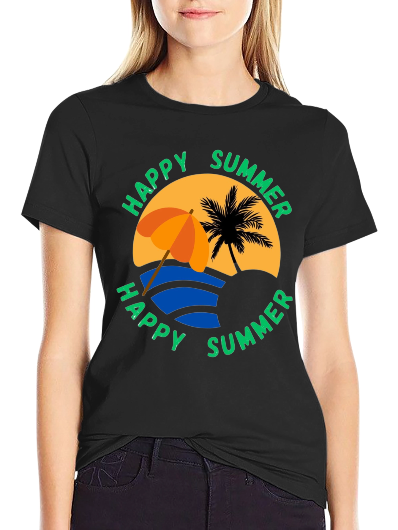 Happy Summer Graphic T-Shirt