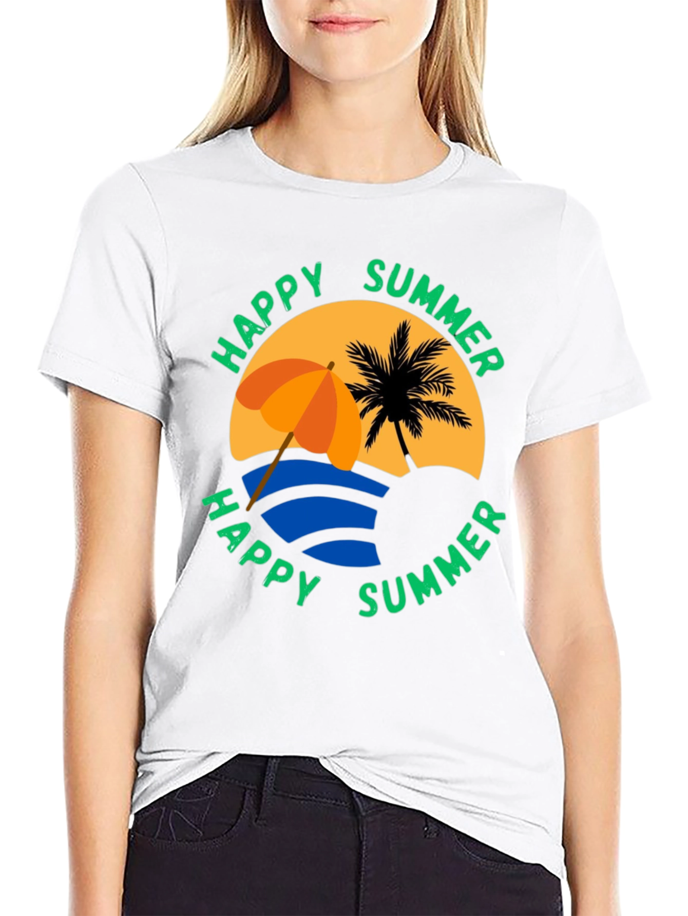 Happy Summer Graphic T-Shirt