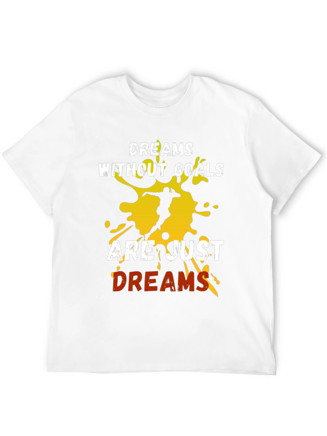 Motivational Dreams & Goals Graphic Tee - Black
