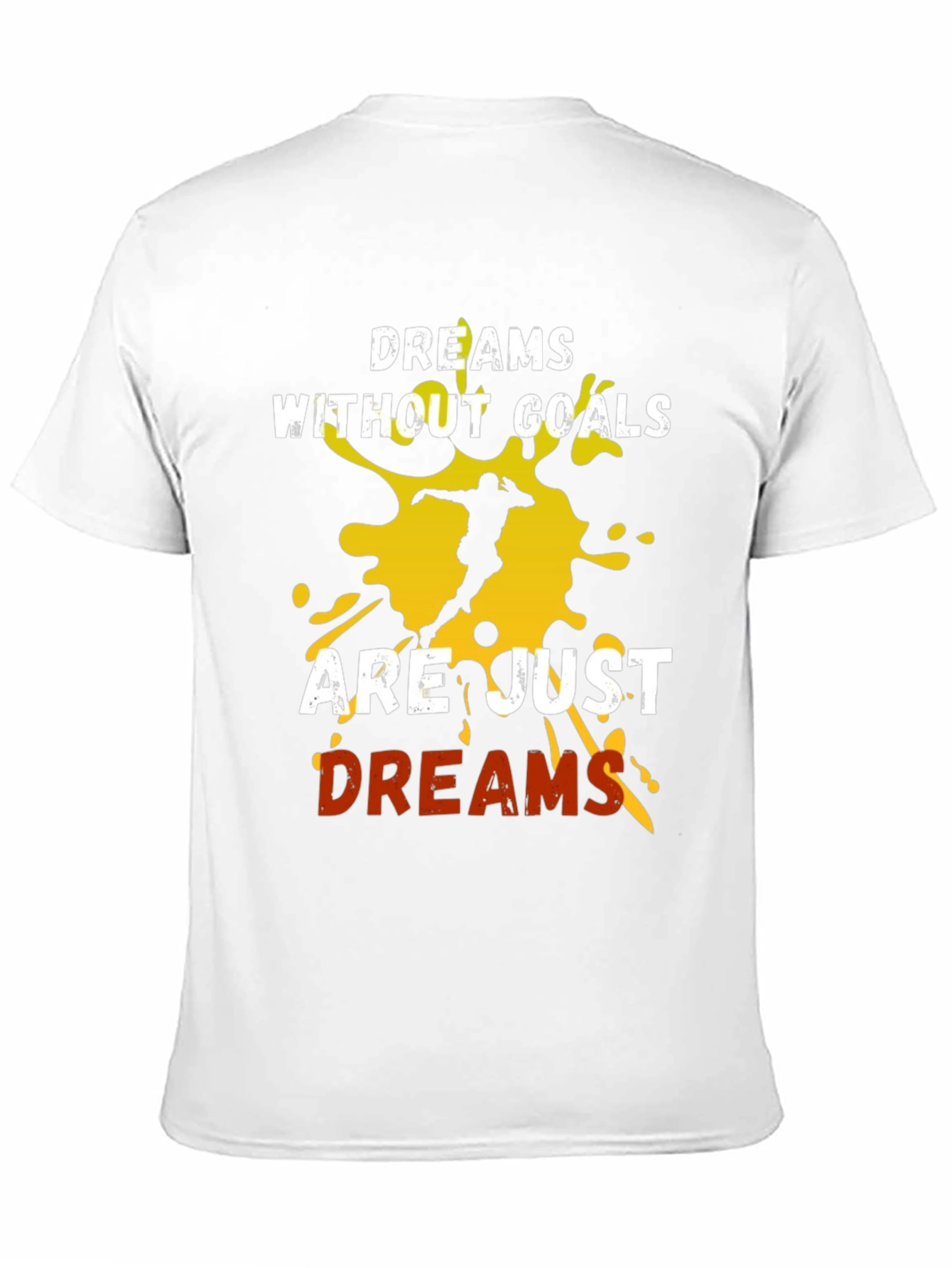 Motivational Dreams & Goals Graphic Tee - Black