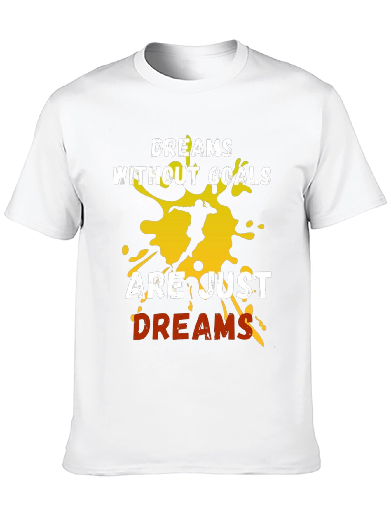 Motivational Dreams & Goals Graphic Tee - Black