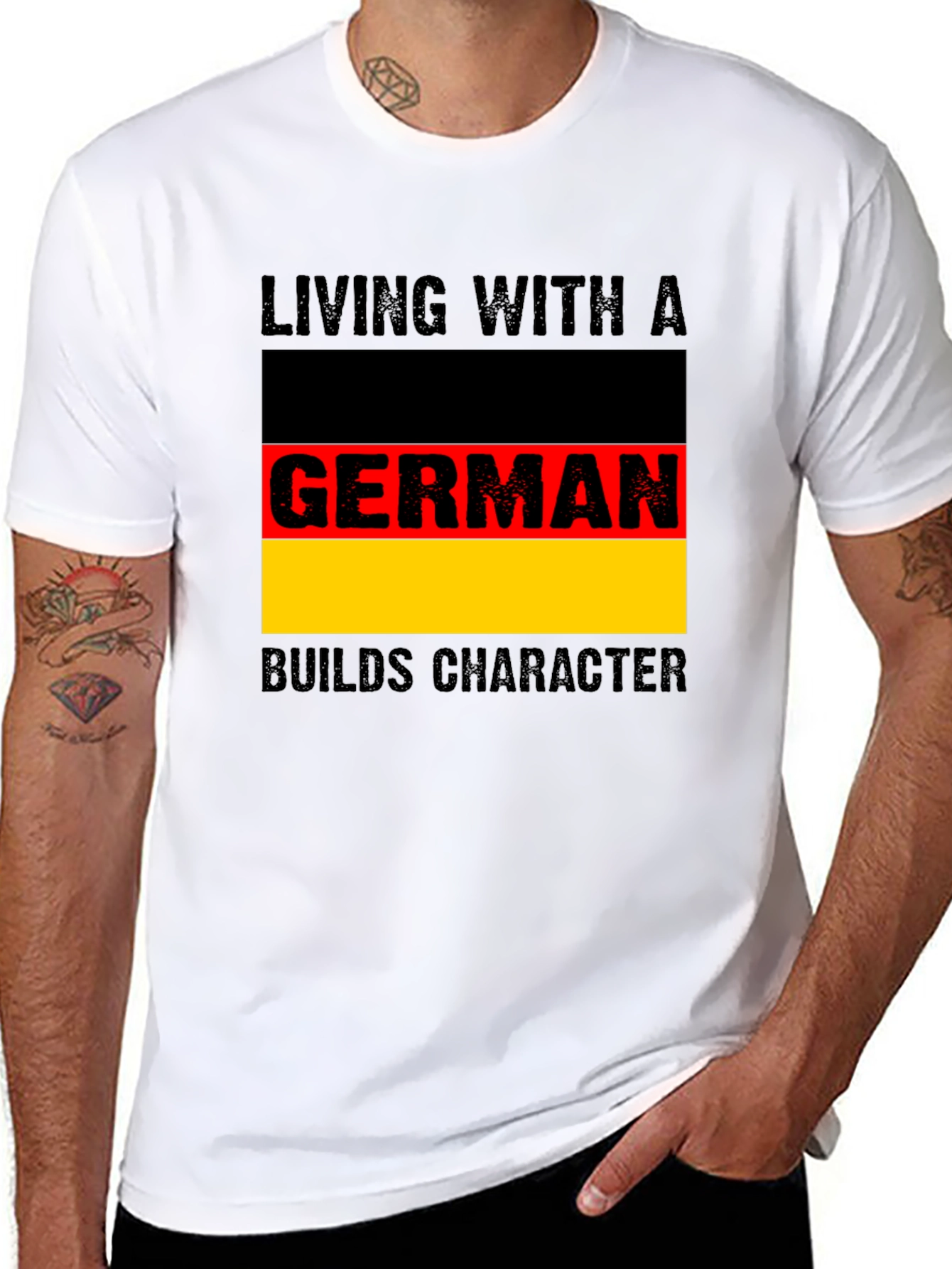 Living With A German T-Shirt