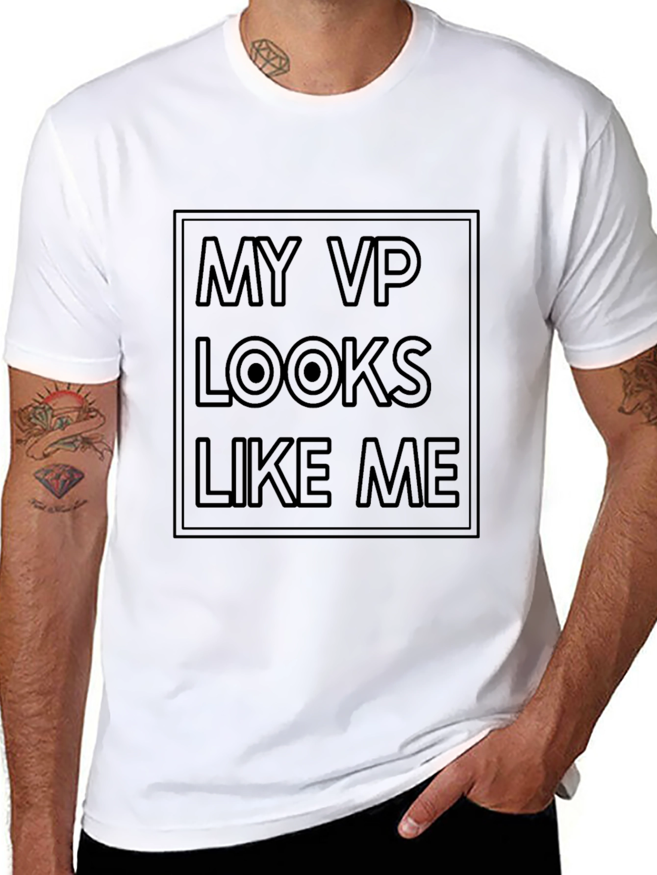 My VP Looks Like Me Black T-Shirt
