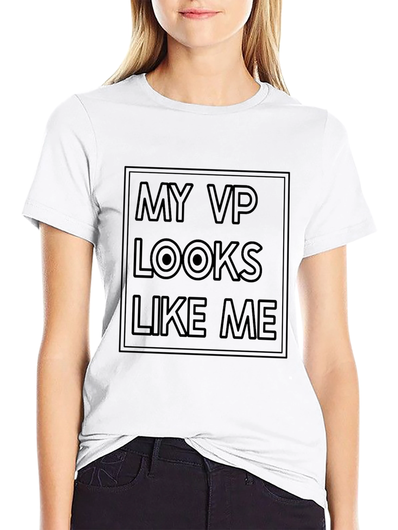 My VP Looks Like Me Black T-Shirt