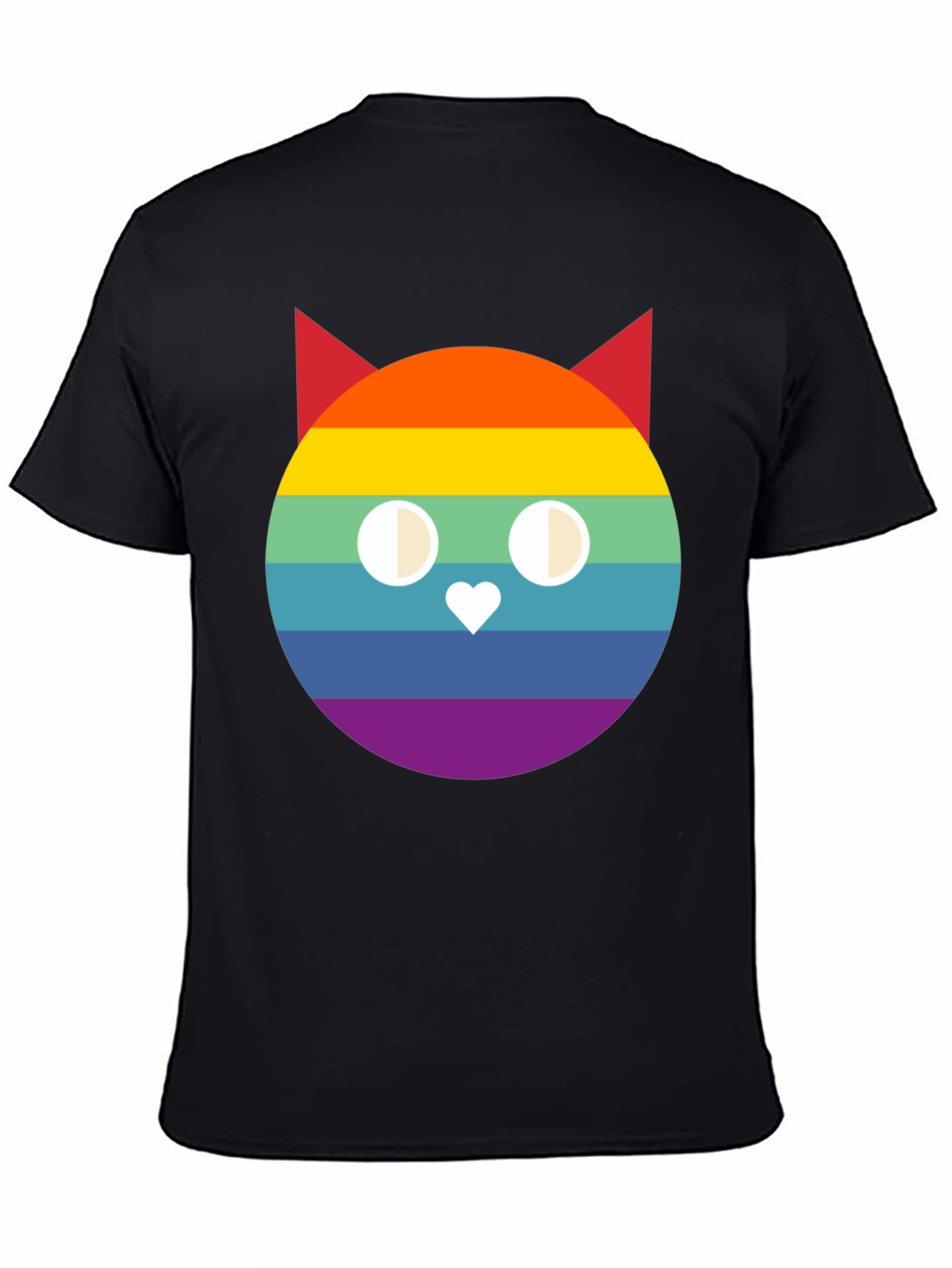 Rainbow Cat Graphic T-Shirt
