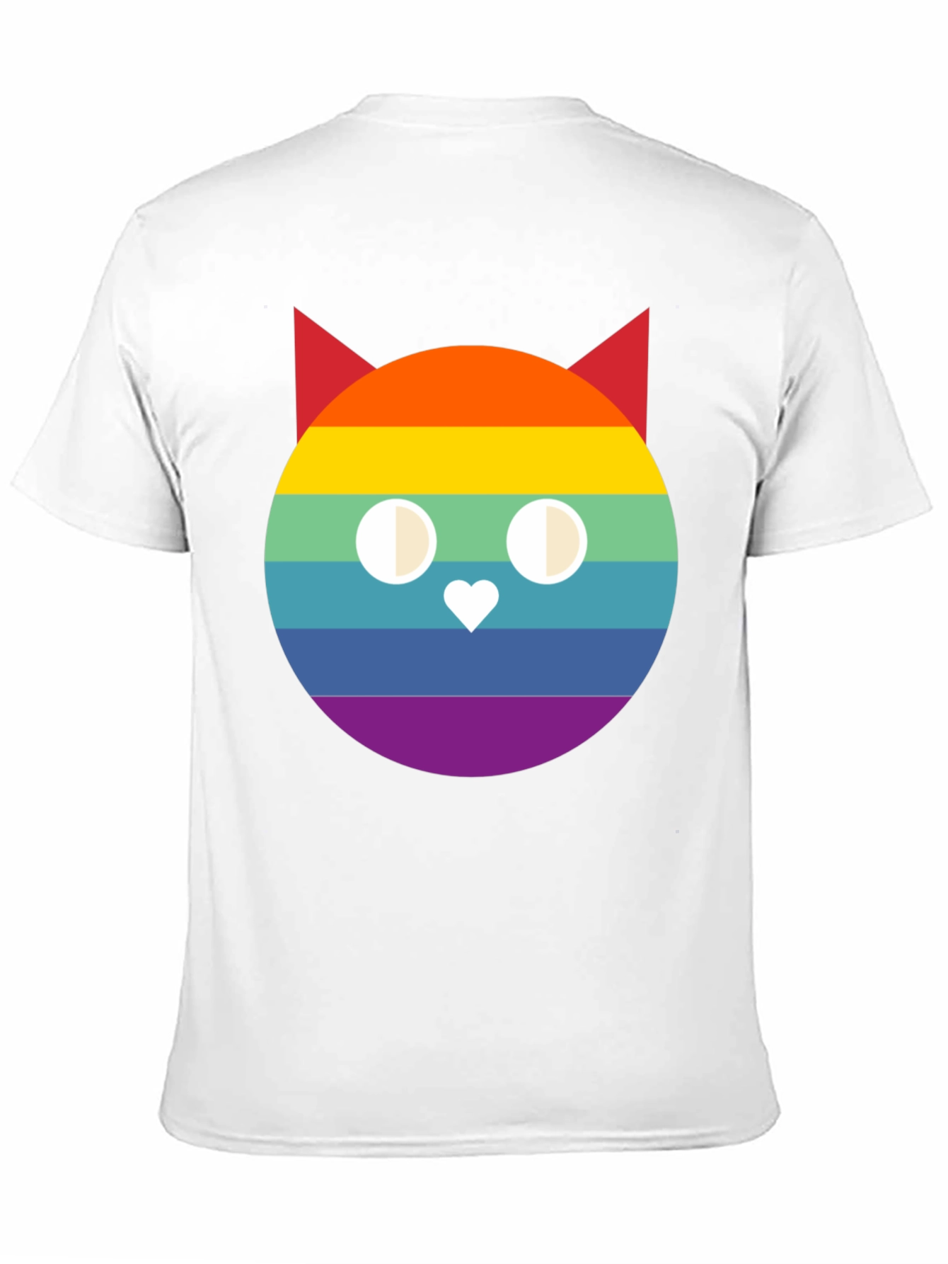 Rainbow Cat Graphic T-Shirt