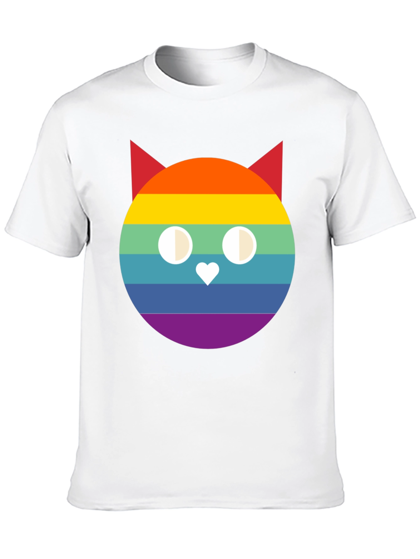 Rainbow Cat Graphic T-Shirt