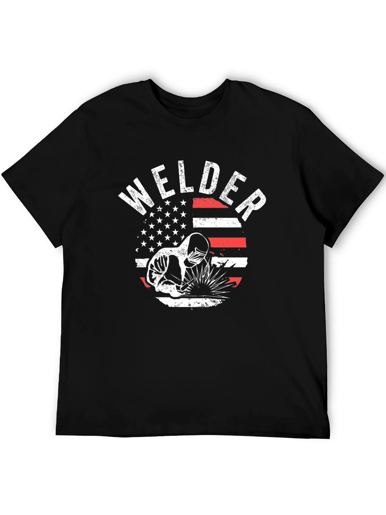 Welder USA Flag Graphic T-Shirt