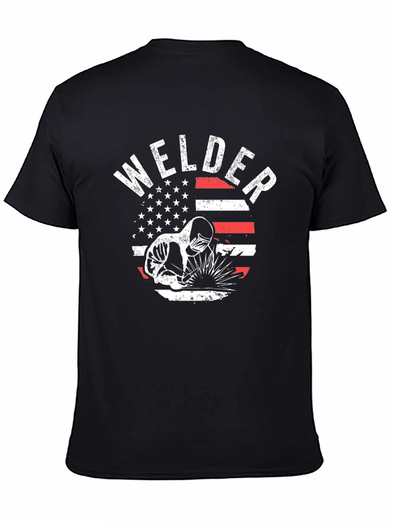 Welder USA Flag Graphic T-Shirt