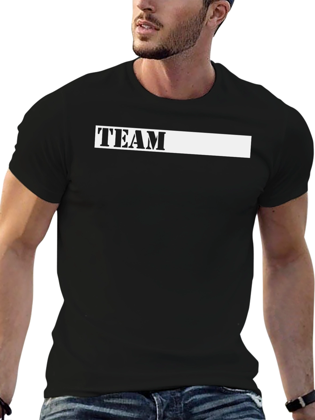 Team T-Shirt - Classic Black Cotton Tee