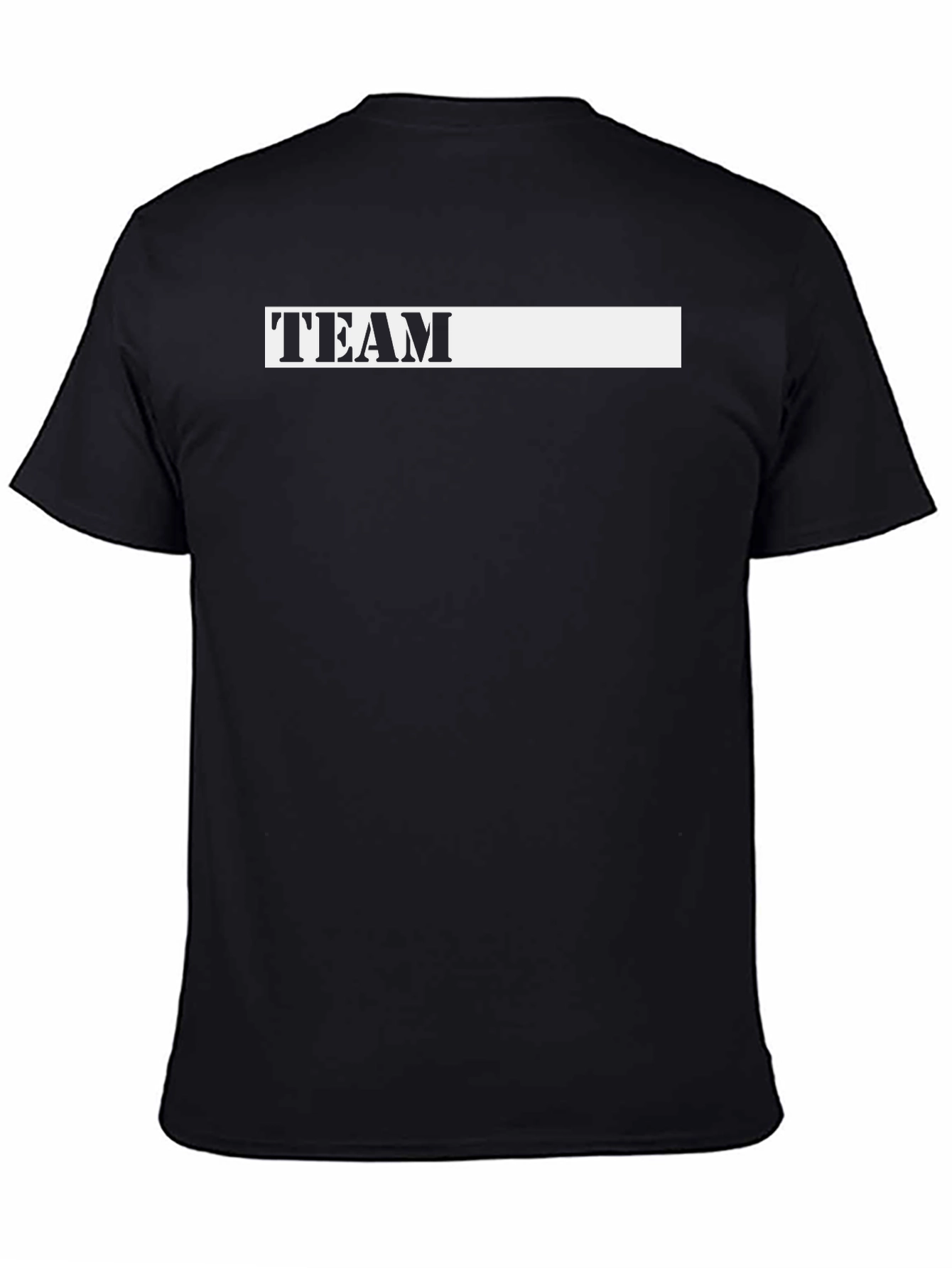 Team T-Shirt - Classic Black Cotton Tee