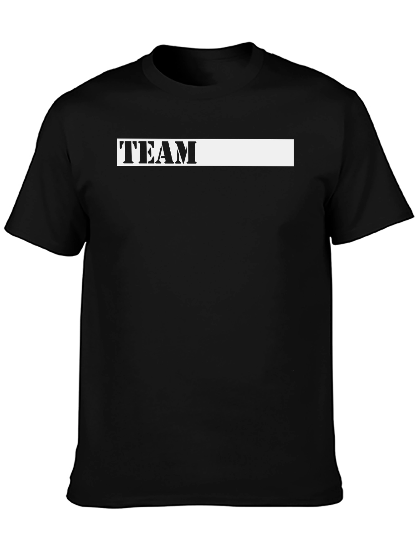 Team T-Shirt - Classic Black Cotton Tee