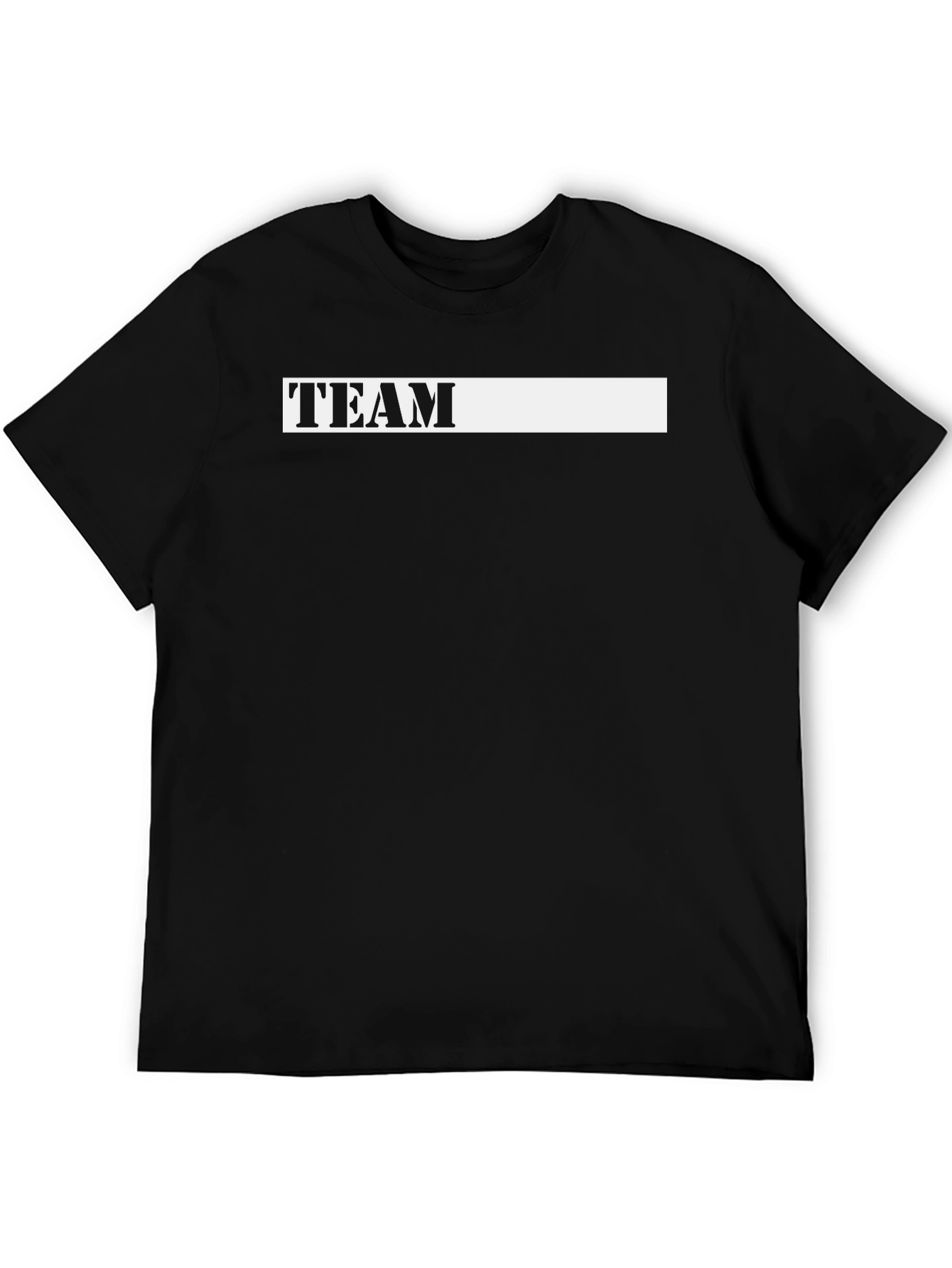 Team T-Shirt - Classic Black Cotton Tee
