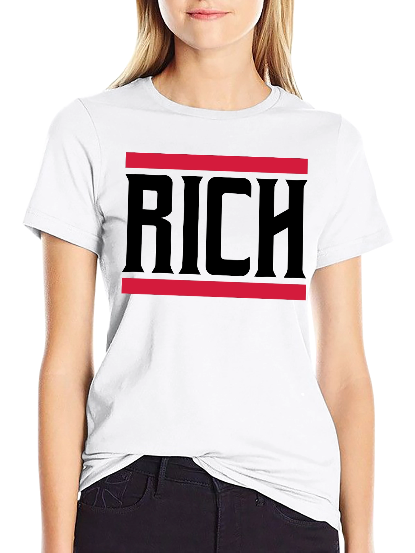 RICH Graphic Tee - Bold Statement Shirt