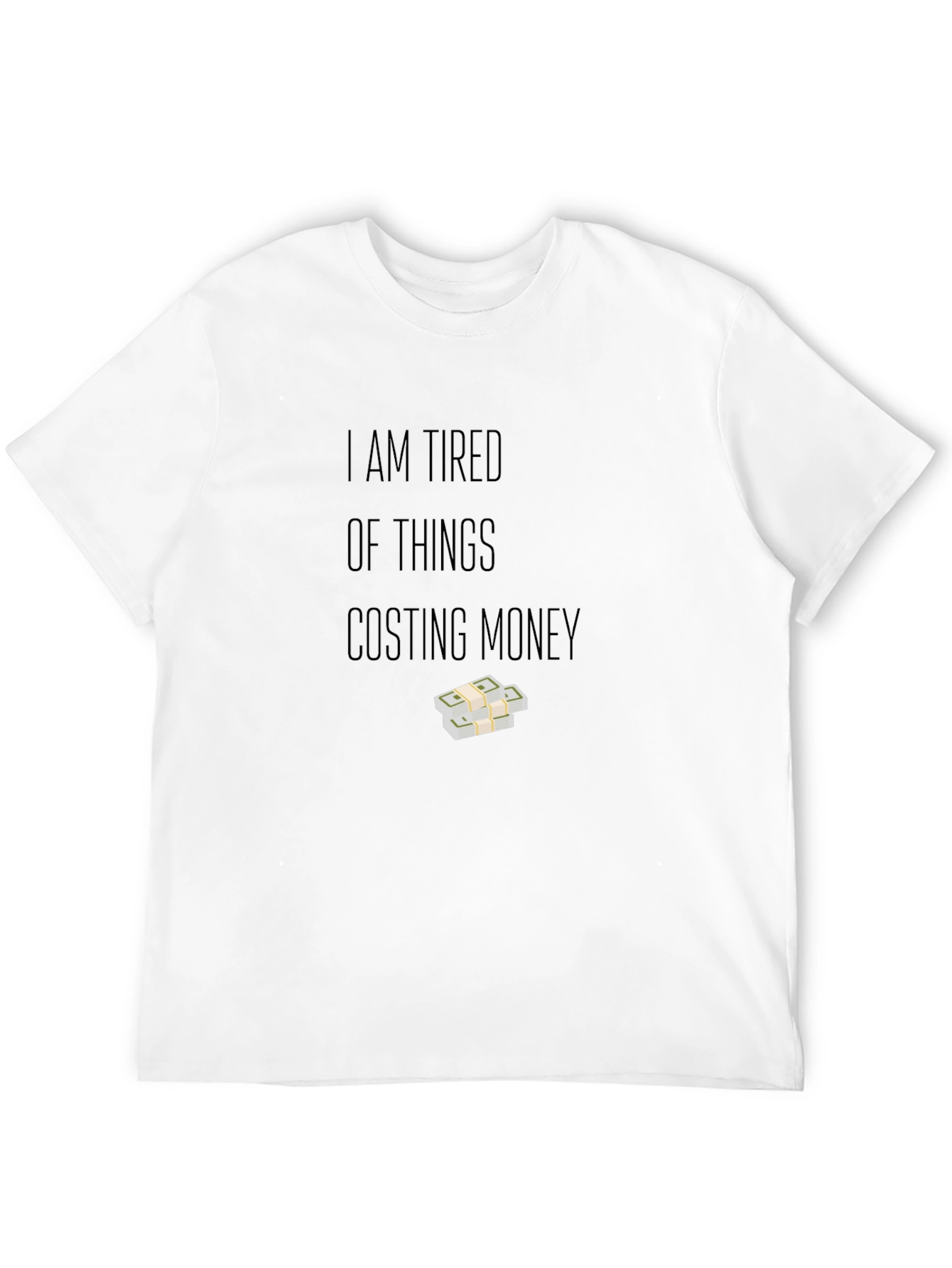 Tired of Money T-Shirt - Black Cotton Tee