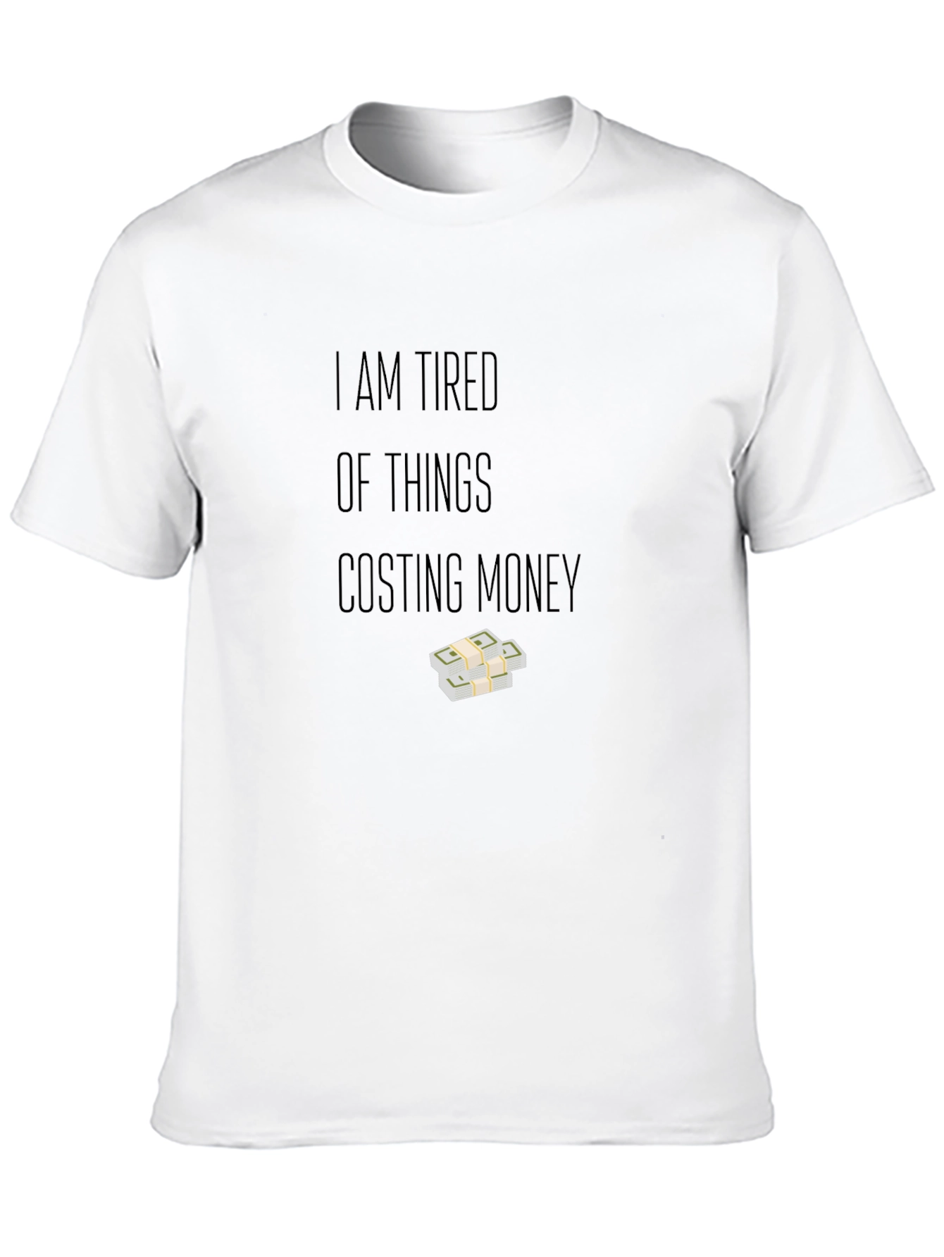 Tired of Money T-Shirt - Black Cotton Tee