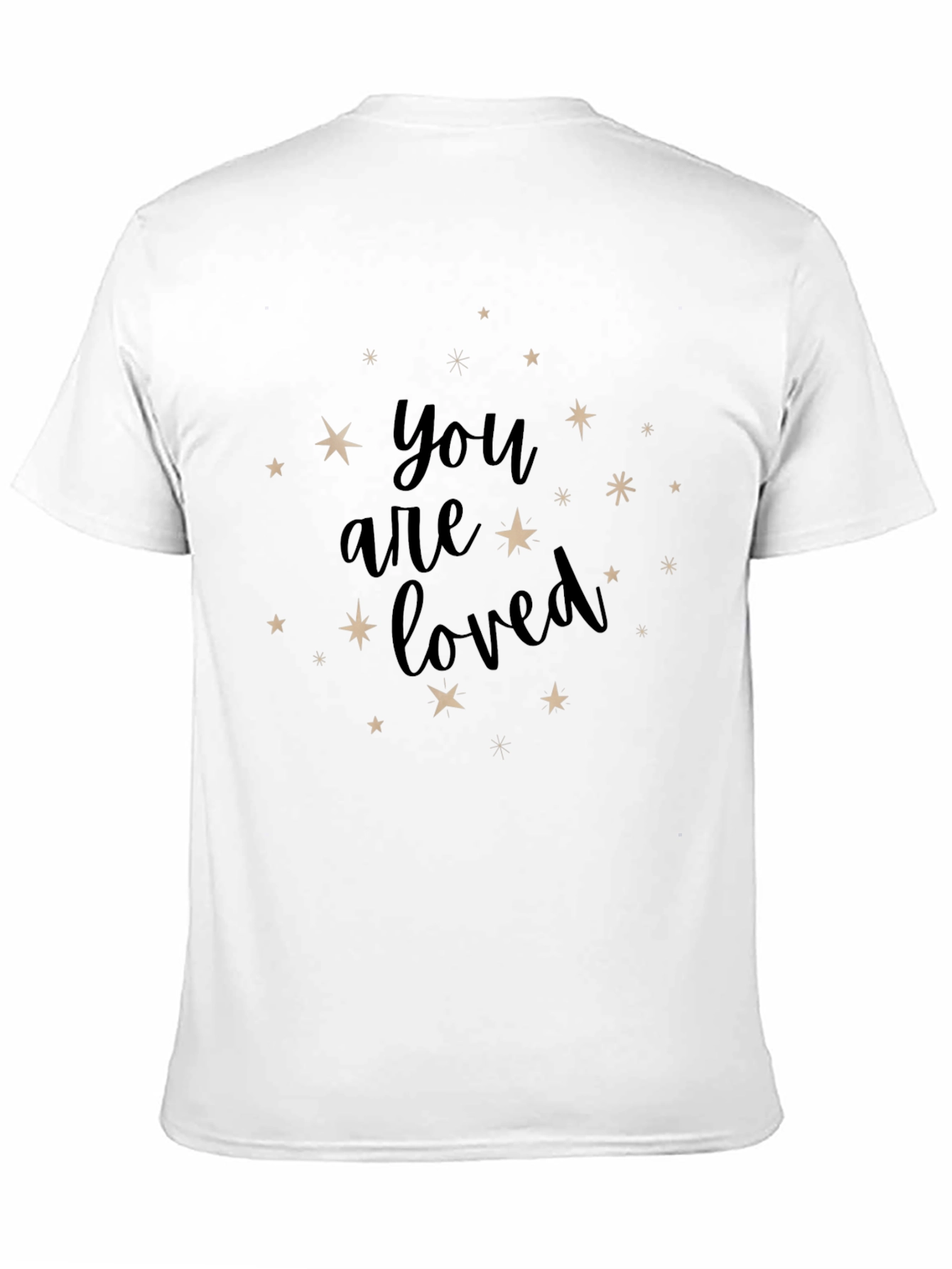 You Are Loved Starry Graphic Black Tee