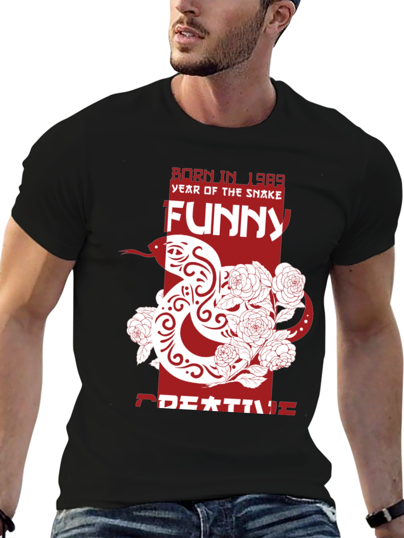 Year of the Snake Funny Graphic T-Shirt