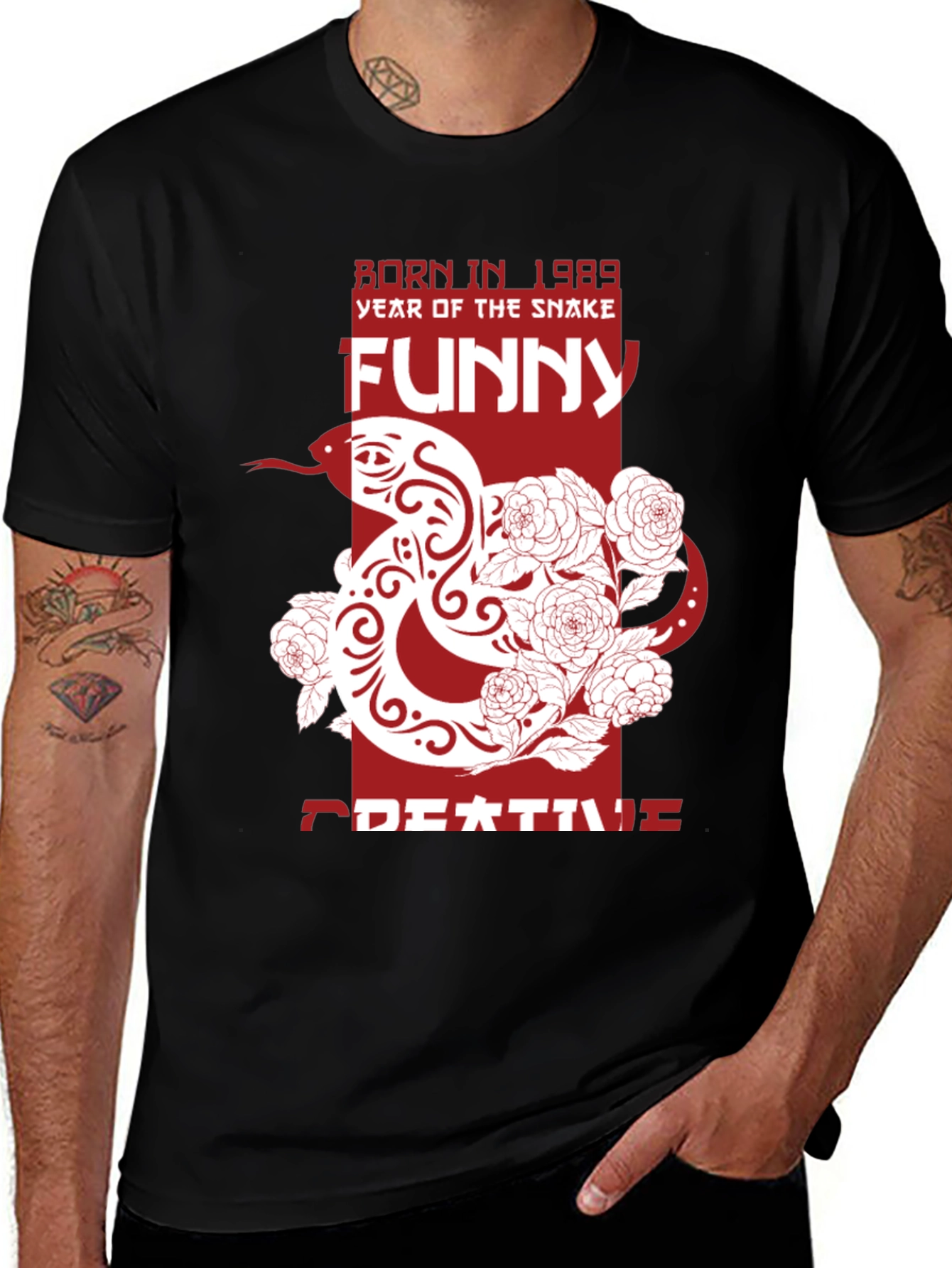 Year of the Snake Funny Graphic T-Shirt