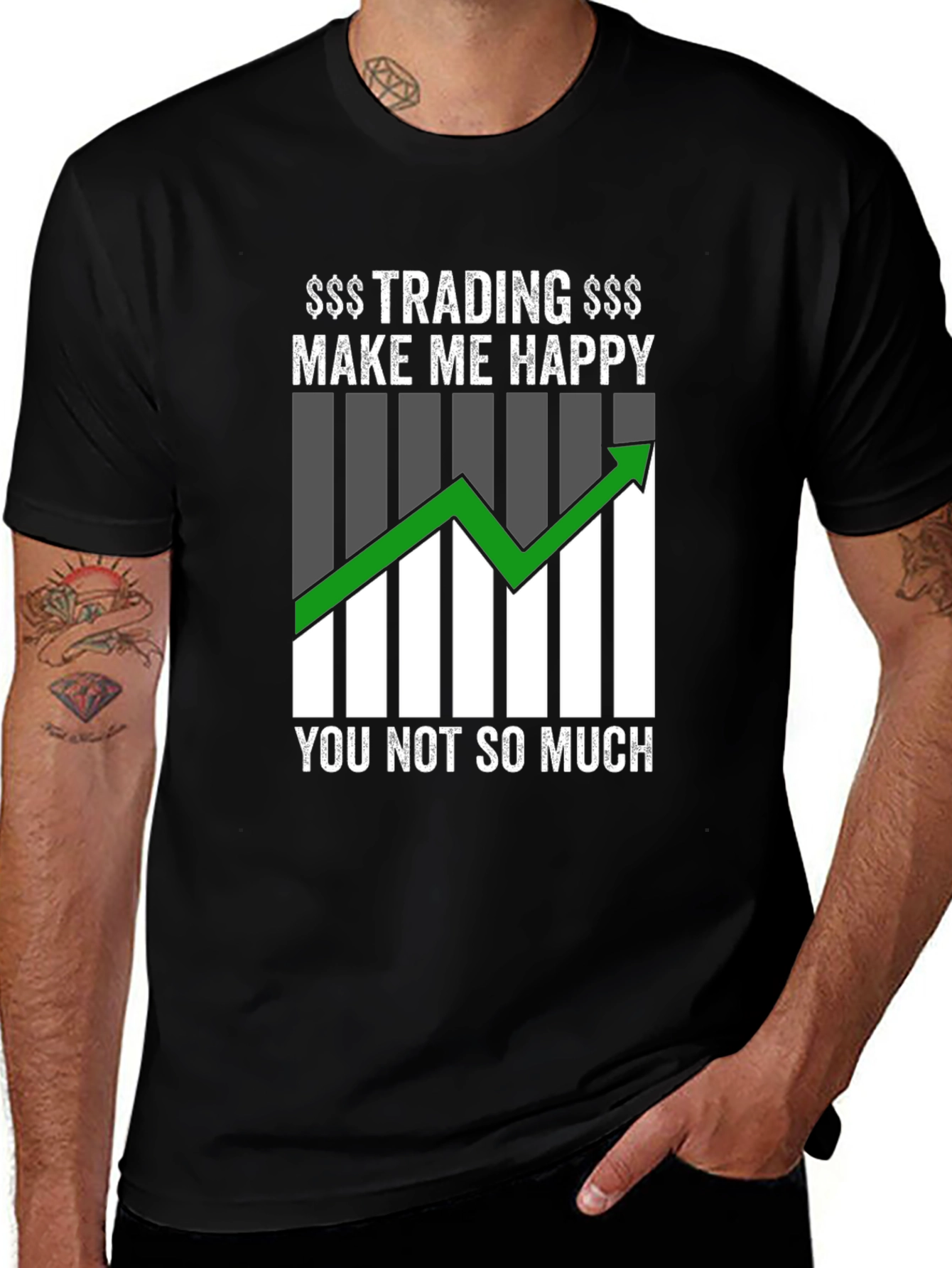 Trading Makes Me Happy Graphic T-Shirt